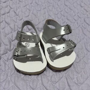 Chic Silver Kids Sandals